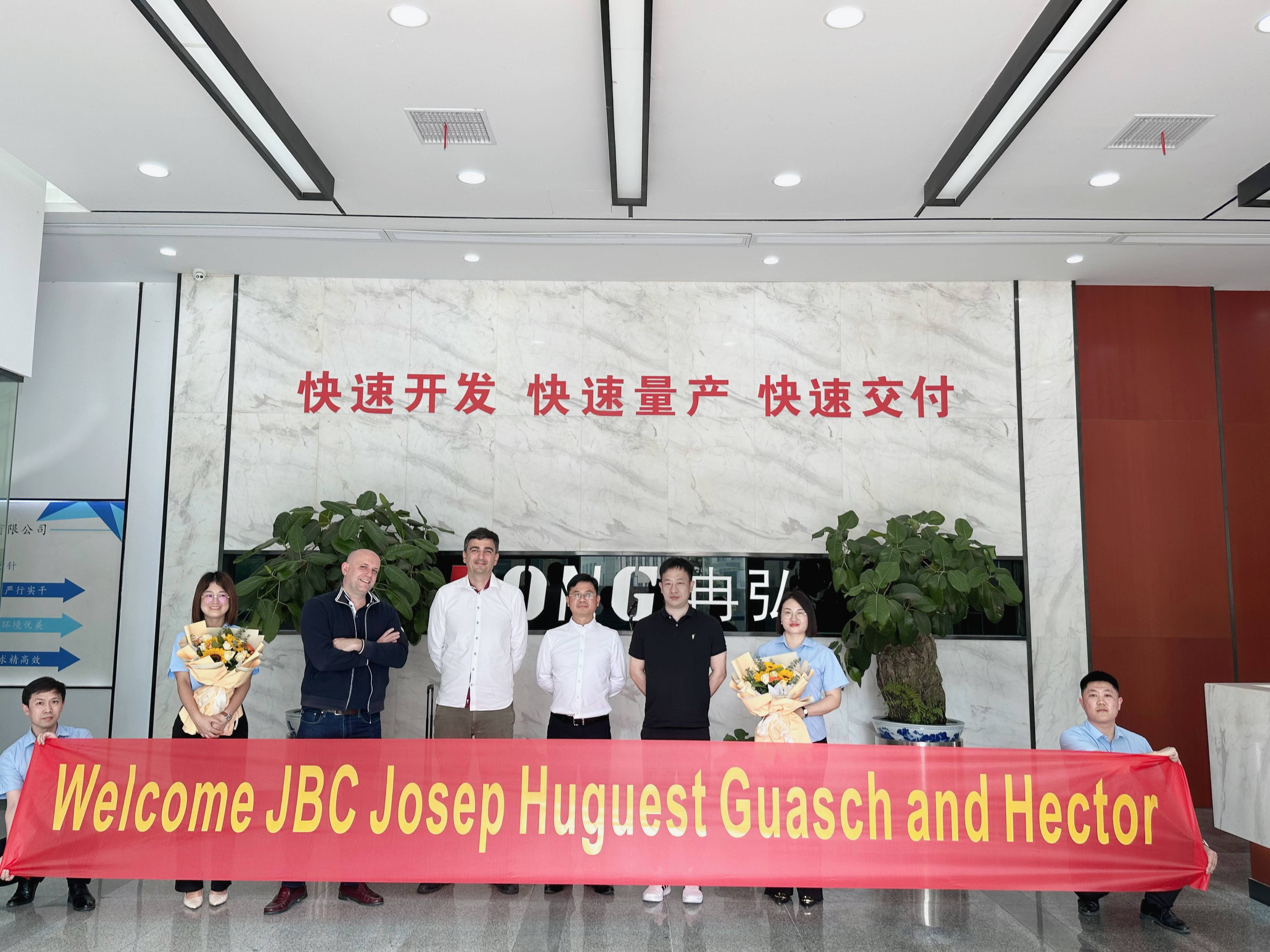 JBC Customers From Spain Visit Our factory to Promote International Cooperation And Exchange